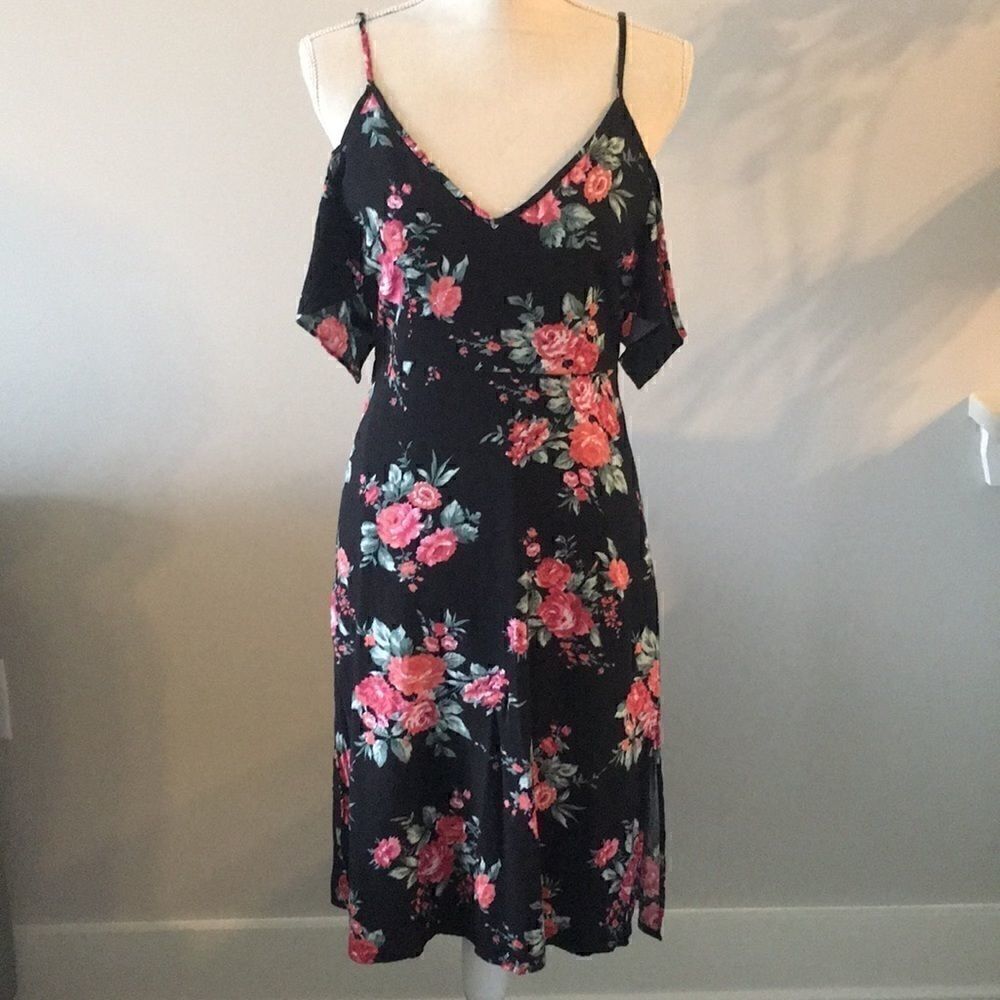 Forever 21 floral off the shoulder dress